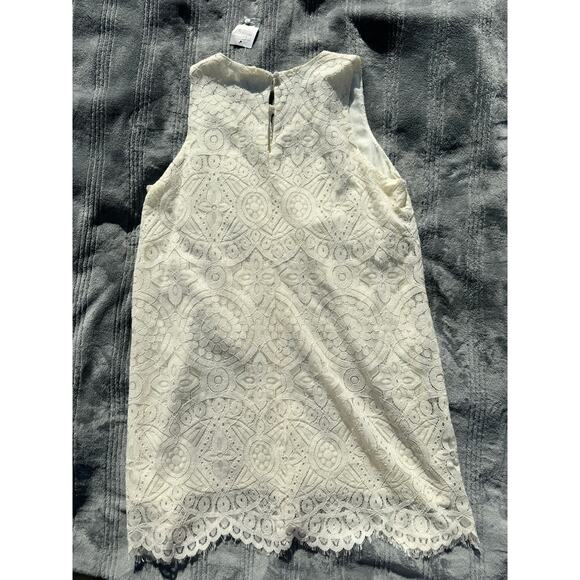 NWT Altar'd State Sleeveless Cream Lace Dress Keyhole Neckline Women's Medium - Picture 8 of 11